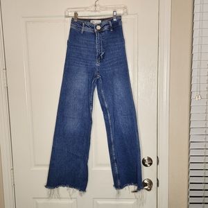 Zara Marine Straigh jeans, medium blue, size 2